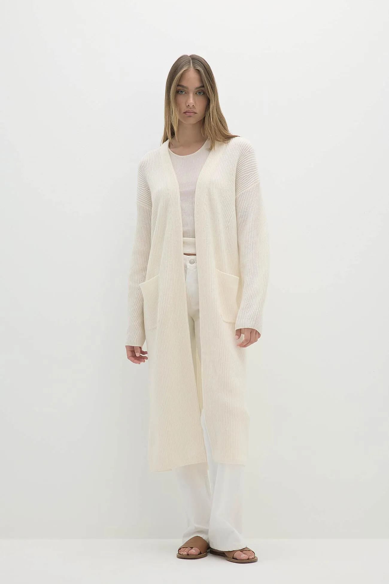 ALISE LONGLINE CASHMERE CARDIGAN