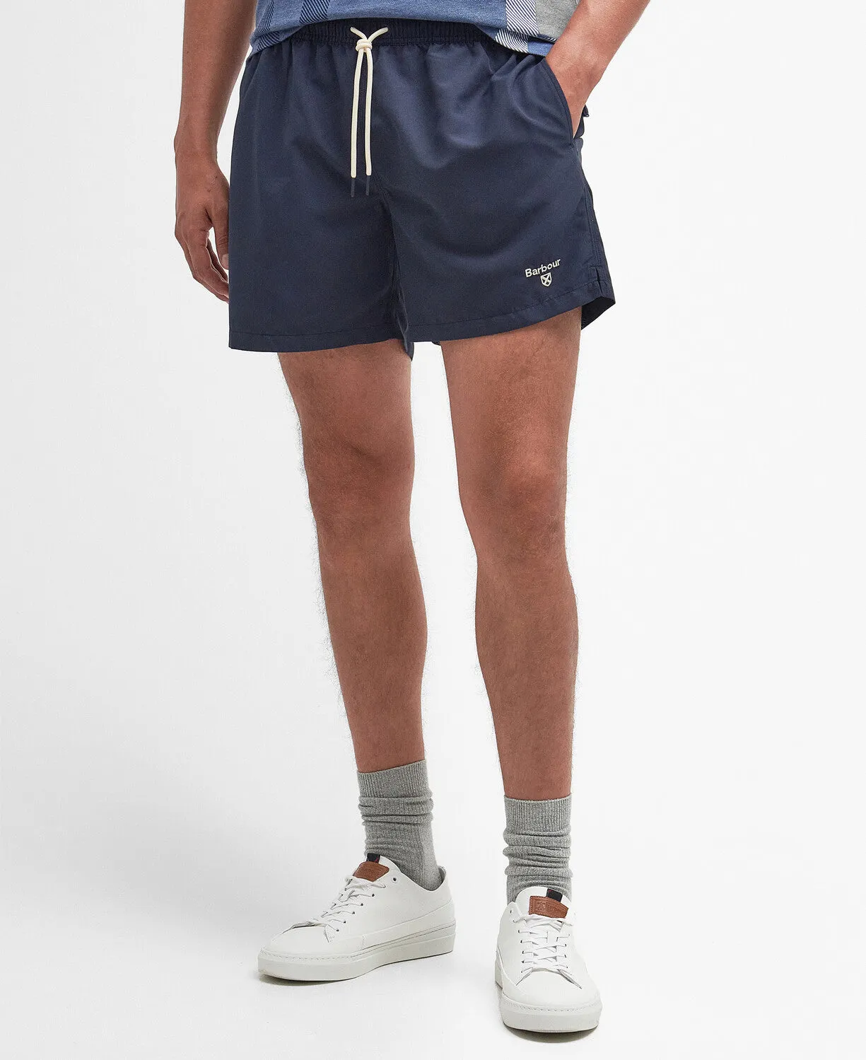 Barbour Mens Staple Logo 5" Swimshort - Pink clay, Olive, Navy, Blue force
