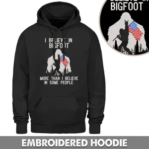 Bigfoot Embroidered Hoodie, Embroidered Sweatshirt