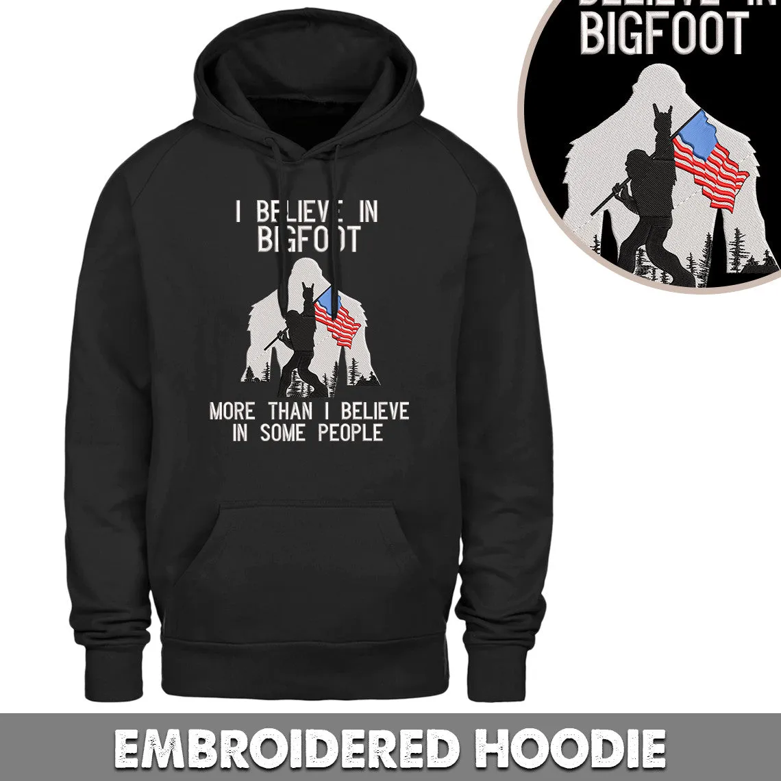 Bigfoot Embroidered Hoodie, Embroidered Sweatshirt
