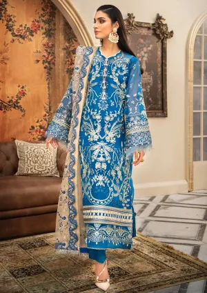 Elegant Blue Salwar Kameez with Embroidery Work #PF459