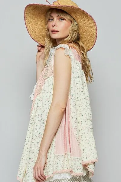 Hazel Blues® |  POL Pearl Detail Open Front Sleeveless Cardigan