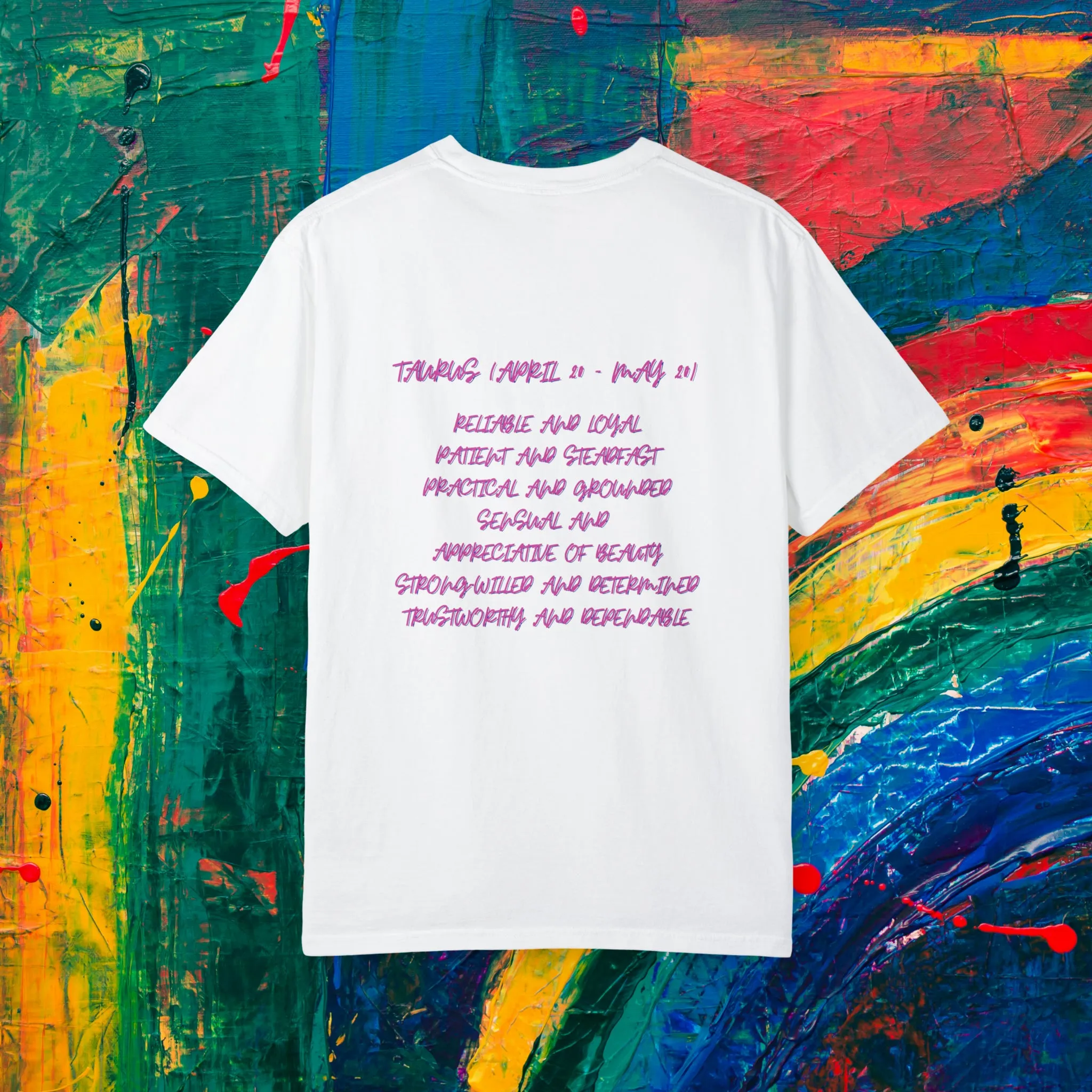 Taurus Watercolor Unisex Garment-Dyed T-shirt