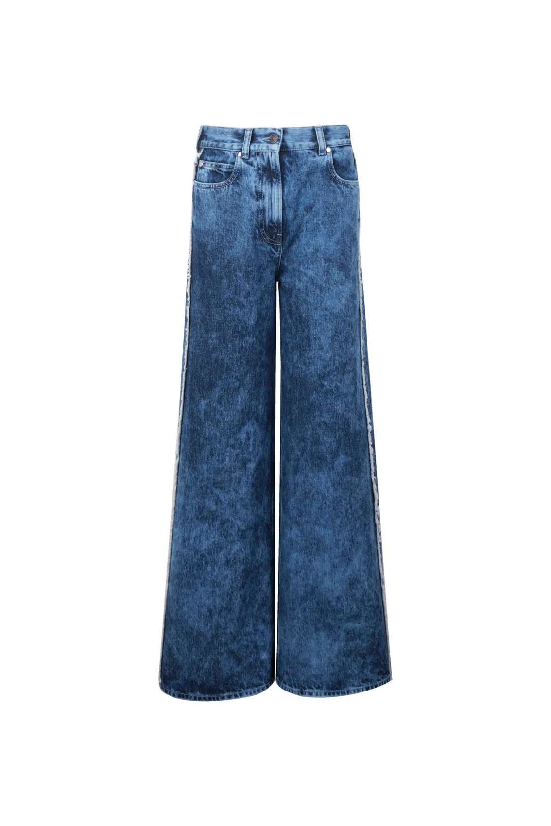 UNIQUE JACQUARD DENIM JEANS