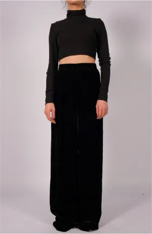 Wide Velvet Trousers
