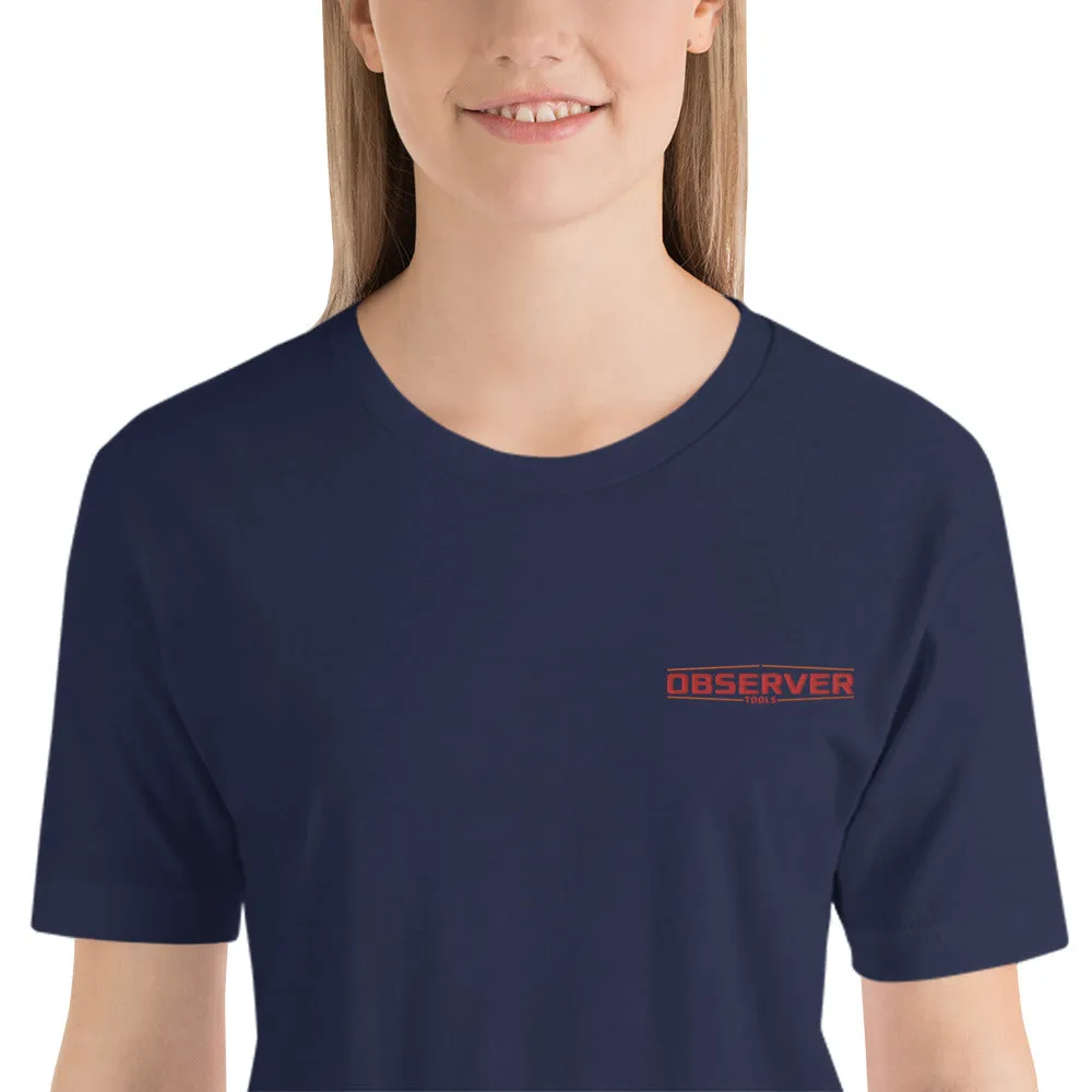 Women's Classic-Fit T-Shirt - Orange Embroidered Logo